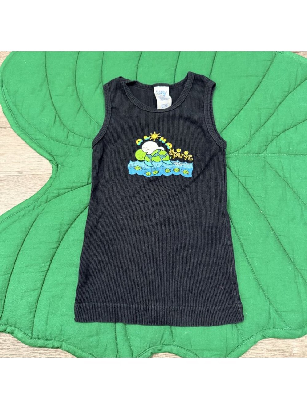 Taj Clubhouse Hawaii Toddler 4T 5T Aloha Spirit Black Ribbed Tank Top